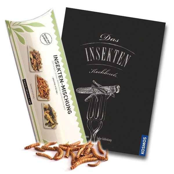 Insekten-Kochbuch-Set 1 - Insektenkochbuch & Insektenmischung zum Kochen