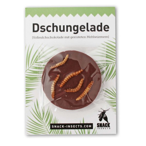 DSCHUNGELADE - Insekten-Schokolade Vollmilch Taler 10g - Insektensnack