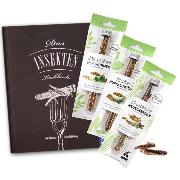 Insekten-Kochbuch-Set  2 - Insektenkochbuch & Insekten-Probierröhrchen